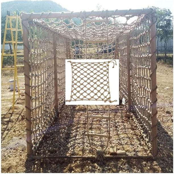 Rope Net for Playground, Kids Climbing Safety Net Stair Fence