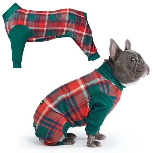 Pijama para perro Spark Paws Christmas Recovery, para hombre, verde, XL