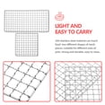 thumbnail image 4 of Shisuyan Net Grill Simple Design Square Grill Mesh 2Pcs 10.22X5.11X0.24in, 4 of 8