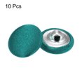 thumbnail image 3 of 10pcs 24L Fabric Cloth Covered Button 15mm Round Metal Shank Sewing Buttons for Suits Blouses Sweaters, Dark Green, 3 of 5