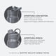 thumbnail image 5 of Termo Acero Inoxidable Buffer Flask Cool Grey Antigoteo Hermético 700 ml 24 Oz, 5 of 8