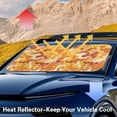 thumbnail image 6 of Xixirimido Windshield Sunshade for Car Foldable Front Window Cover Sun Shade Sun Visor Block UV Rays Universal Fit Automotive Accessories, Camouflage Orange, 6 of 8