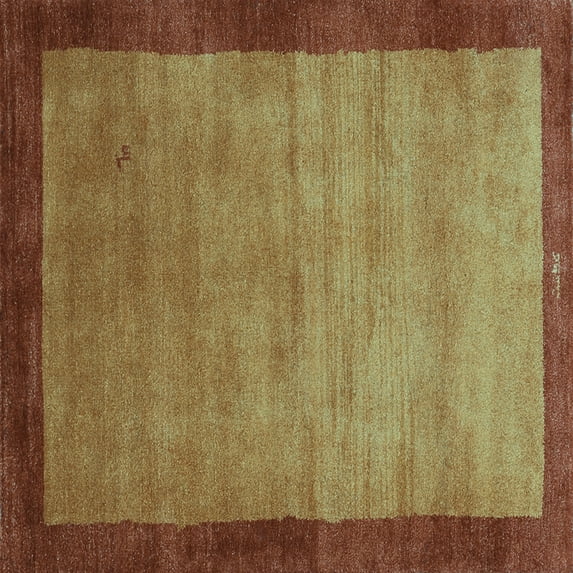 Ahgly Company Indoor Square Abstract Light Blue Contemporary Area Rugs, 3' Square