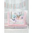 thumbnail image 3 of Parent's Choice Baby Girl Woodland Animal Ultra Soft Nursery Crib Bedding Set, Crib, Pink, 3-Pieces, 3 of 9