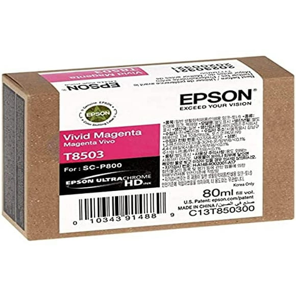 Tinta Epson T850 UltraChrome HD Magenta Vivido T850300