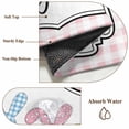 thumbnail image 6 of Colorful Rabbits Area Rugs 3'x5', Washable Small Throw Rugs for Living Room Bedroom, Happy Easter Cartoon Animal Pink Plaid Indoor Outdoor Rug Non-Slip Low Pile Carpet Runner Reversible Floor Mats, 6 of 8