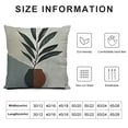 thumbnail image 5 of YINGXI Throw Pillow Covers, Geometric Leaf Plant ,Sofa Cushion Sofa Pillowcases Decorative 18x18in, 5 of 5