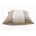 thumbnail image 6 of LR Home Estate Linen Poly Filled Pillow in Gray/Tan, 20" x 20", 6 of 8
