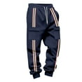 thumbnail image 3 of Ceisia Men Solid Color Loose Casual Pants Elastic Waist Drawstring Sports Gift Work Trousers, 3 of 9