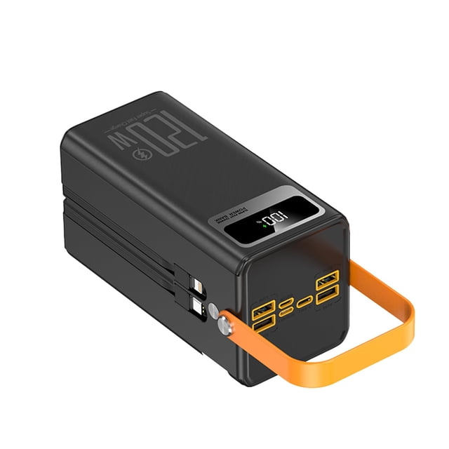 Banco de energía MAXIAEON 70000 mAh 120 W con LED de 4 salidas y 3 entradas