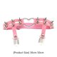 thumbnail image 5 of Sonducket Mujeres Sexy elástico cuero pierna anillo liguero Punk corazón remache muslo anillo Punk Goth cuero arnés ajustable Ropa, zapatos y accesorios Miscelánea rosa 30〜50cm, 5 of 5