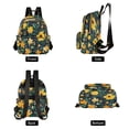 thumbnail image 2 of Quilted Backpack Fashion Backpack 11.41 * 6.1 * 14.17 Inch Women's Fashion Backpack Picnic Shopping Travel Out Sports backpack Pretty Flowers1, 2 of 7
