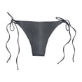 thumbnail image 2 of Parte inferior de bikini Tavik Jax Side Tie Swim Mix N Match para mujer negro grande, 2 of 2