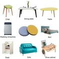 thumbnail image 4 of LNKOO 20-Pack 1" Reusable Furniture Mover Slider, Furniture Moving Pads, Carpet Sliders, Ideal for Moving Large Furniture: Sofa,Bed,Desk,Chair,etc., 4 of 7