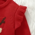 thumbnail image 6 of Suealasg Newborn Baby Girl Boy Sweater Romper Christmas Playsuit Long Sleeve Deer Knitted Bodysuit Sweater 1 3 6 9 12 18 Months Infant Christmas Clothes, 6 of 9