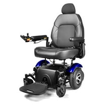 Merits P327 Vision Super Heavy Duty Power Wheelchair - Blue with Captain Seat 22"x20-22"x22"