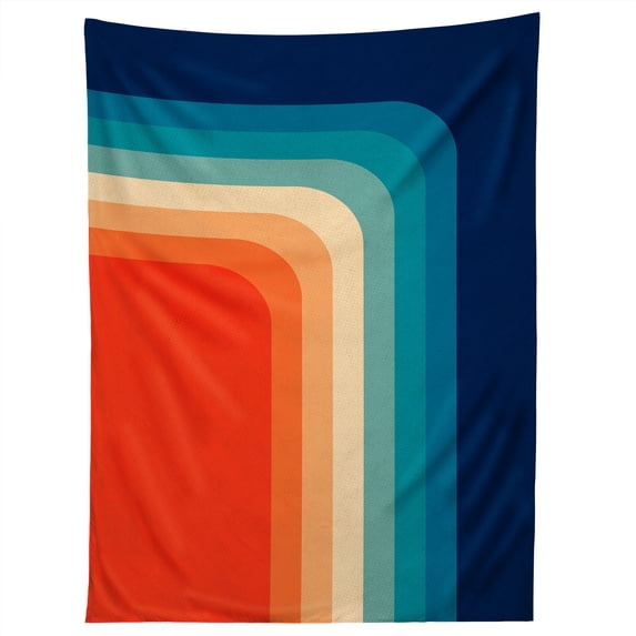 Society6 Alisa Galitsyna Retro 70s Color Palette III Tapestry 60" x 80"