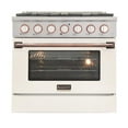 thumbnail image 2 of Kucht Professional 36" Stainless Steel Propane Gas Range in Silver/White, 2 of 8
