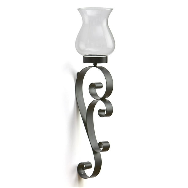Flat Iron Hurricane Wall Sconce Candle Holder - Antique ... Flat Iron Hurricane Wall Sconce Candle Holder - Antique ... on Iron Wall Sconces For Candles id=37334