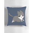 thumbnail image 5 of Ryan; Cute Kitten Art Throw Pillow Cover 45x45cm – Adorable Cat Pattern Cushion Case, Soft Plush Material, Ideal Gift for Cat Enthusiasts, 5 of 7