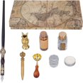thumbnail image 5 of Dip Calligraphy Pen - Set Vintage Fine Calligraphy Pen Set Seal Stamp Dip Pen Gift, 5 of 5