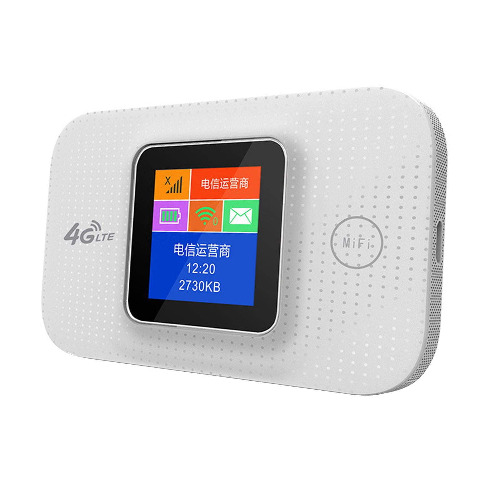 LeeQinersw 4G WiFi Router Internet Router Devices led Screen Tool Pocket Mini with Sim Card