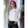 thumbnail image 2 of Pizza In Your Pocket Sweatshirt Women -Image by Shutterstock, Female XX-Large, 2 of 4