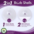 thumbnail image 3 of Mommyz Love Breast Shell & Milk Catcher for Breastfeeding Relief - With PLUGS, 3 of 8