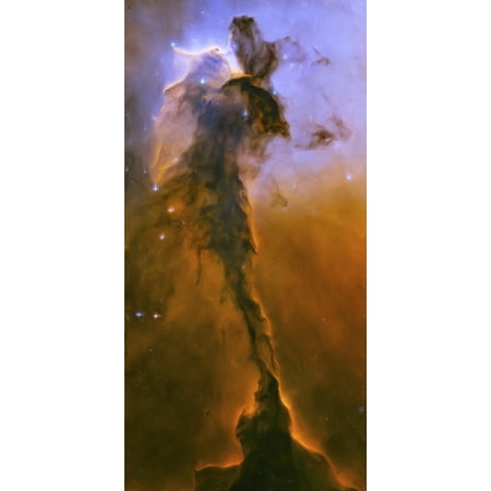 Artists painting of the stellar spire within M16 the Eagle Nebula Canvas Art - Carlyn IversonStocktrek Images (20 x 40)
