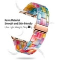 thumbnail image 3 of XIHAMA Resin Watch Bands for Apple Watch Band 40mm 41mm 44mm 45mm iWatch Watch Strap with Glitter Bling Protective Case Cover Wristband for Apple Watch Series 8 7 SE SE2 6 5 4, 3 of 7