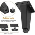 thumbnail image 4 of 1 pata ajustable para muebles, patas para muebles de aleación de aluminio, patas triangulares ajustables para muebles de cocina, patas para mesa de escritorio y barra de desayuno, color negro, 4 of 5