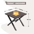 thumbnail image 4 of EAGLE PEAK Harbor Haven Outdoor Metal Side Table for Small Spaces Outdoor Patio Table, 4 of 11