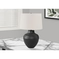 thumbnail image 4 of Lighting, 26"H, Table Lamp, Black Metal, Ivory / Cream Shade, Transitional, 4 of 7