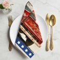 thumbnail image 2 of Vintage Truck 4th of July Cloth Napkins, Blue Star Beige Independence Day Washable and Reusable Dinner Napkins Set of 6, Table Napkin for Kitchen Party Birthday Wedding Hotel Housewarming 20"x20", 2 of 9