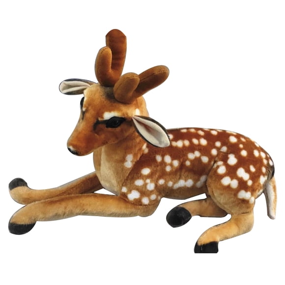 MasteelfCA 1Pc Imitation Sika Deer Toy Lovely Animal Short Plush Toy Throw Pillow Gift for Girls Children