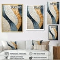 thumbnail image 4 of Designart "Tranquil Blue Stone Artwork" Spiritual Stone Floater Framed Canvas Prints, 4 of 5