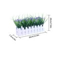 thumbnail image 1 of Fence Potted Artificial Flower Simulation Cloth Home Fake Floral Decor Flower Home Wedding Fake Floral Decor, White & Purple, 1 of 5