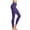 Purple C, variant on Zpanxa Yoga Pants Women High Waisted Workout Leggings Casual Solid Color Elastic Waist Pants Trousers Stretchy Cargo Pants Joggers with Pockets Black A M