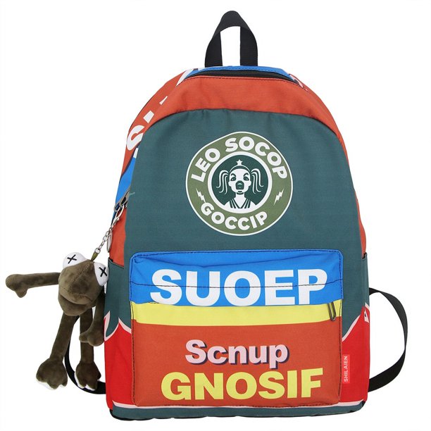 Mochilas escolares para estudiantes universitarias, gran capacidad, grafiti para estudiantes de secundaria callejeros, mochilas para hombres para nichos