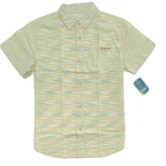 LUCKY BRAND BOYS SHIRT - WOVEN BUTTON SZ MEDIUM 10 12 - TOP KIDS