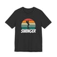 thumbnail image 3 of Funny swinger Golfer humor Golf lover golfing retro sunset  Unisex T-shirt, 3 of 7