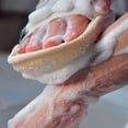 thumbnail image 6 of Exfoliating Sponge Pad, Natural Loofah Bath Scrub for Men and Women, Eco Friendly Body Exfoliator, Spa and Daily Shower Use, 11 X 16 Cm, 6 of 8