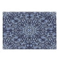 thumbnail image 1 of Winter Cutting Board, Chinese Painting Style Art Traditional Floral Interlace Themed Print, Decorative Tempered Glass Cutting and Serving Board, Large Size, Dark Violet Blue, by Ambesonne, 1 of 1