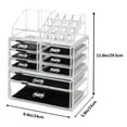 Ktaxon Acrylic Cosmetic Table Organizer Makeup Holder Case Box Jewelry Storage with 8 Drawers
