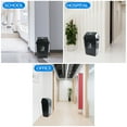 thumbnail image 6 of Lesbin 4-Pack 13 Gallon Kitchen Trash Can with Lid, Plastic Garbage Bin for Kitchen, Gray, 6 of 7