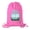 Blue Egg-Pink, variant on Personalized Easter Basket Bags, Cotton Drawstring Backpacks Custom Easter Bags - Swirly Egg