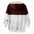 thumbnail image 4 of Miluxas Men's Full-Zip Hoodie, Fleece Hooded Sweatshirt with Zipper Wine 8(L), 4 of 5