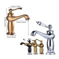 thumbnail image 2 of Xingzhi Copper Ceramic Basin Electroplated Modern Unfading Anti-rust Threaded Smooth Kitchen Toilet Sink Hardware Type 1 Black, 2 of 6