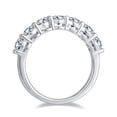 thumbnail image 2 of 2.1Carat Round Cut Moissanite Engagement Ring - Diamond Promise Ring - 7 Stone Ring - 18K White Gold over Silver, 2 of 5
