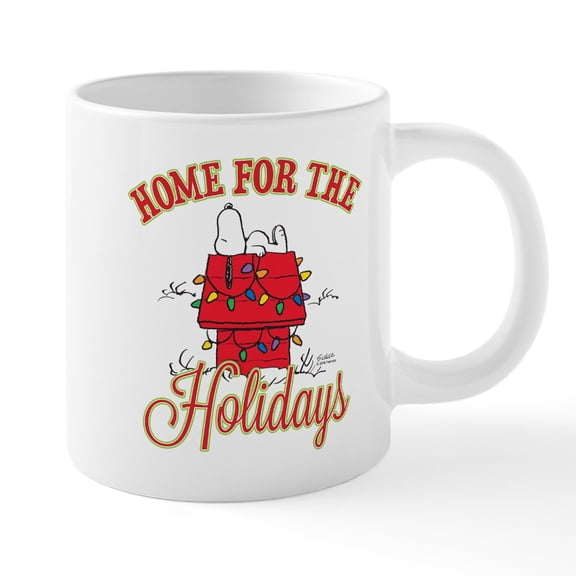 CafePress - Home For The Holidays - 20 Oz White Ceramic Mega Mug